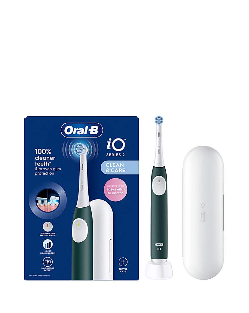 New In - Oral-B iO2 Series Green + Travel Case