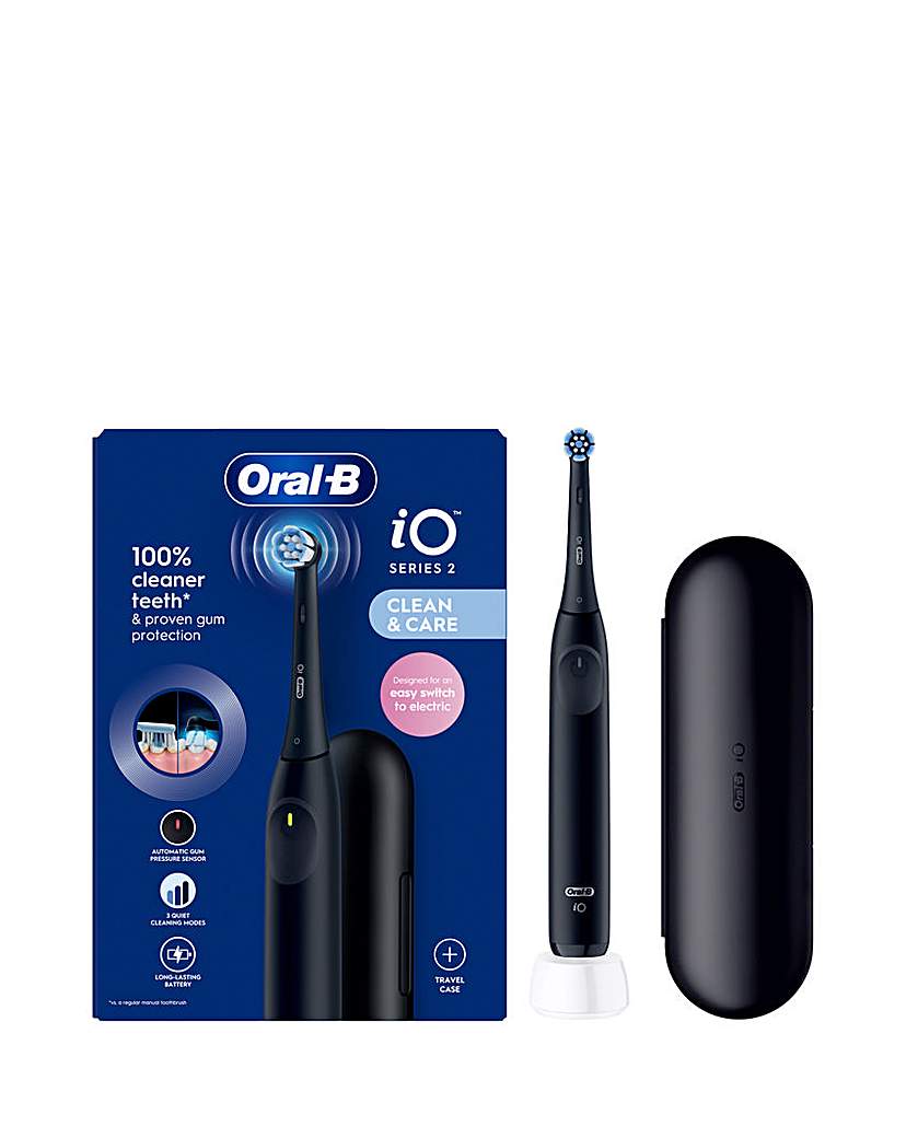 New In - Oral-B iO2 Series Black + Travel Case