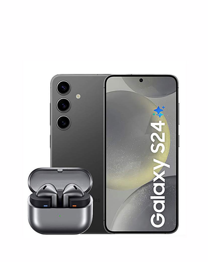 New In - Samsung S24 128GB Black & Buds3 Silver