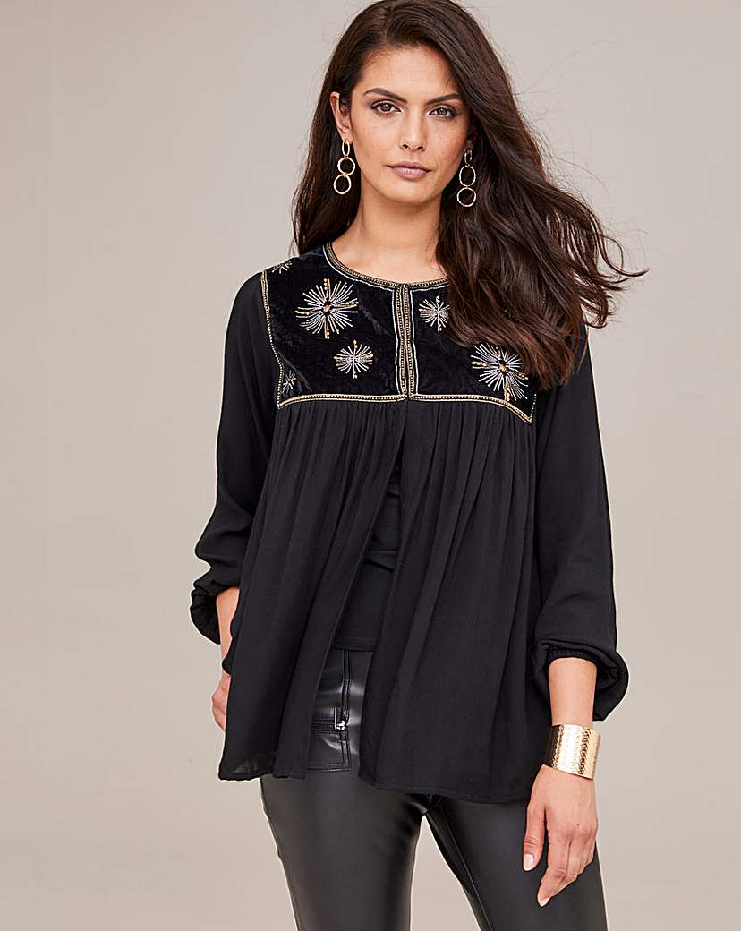 Joanna Hope Soft Embroidered Cover Up