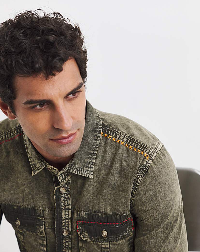 Joe Browns Khaki Washed Shirt Khaki Joe …