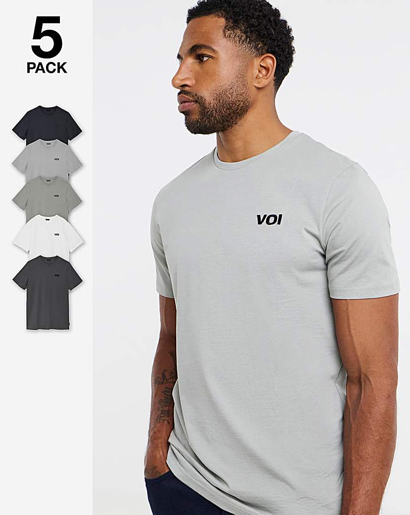 Voi 5 Pack T-shirts Long Length
