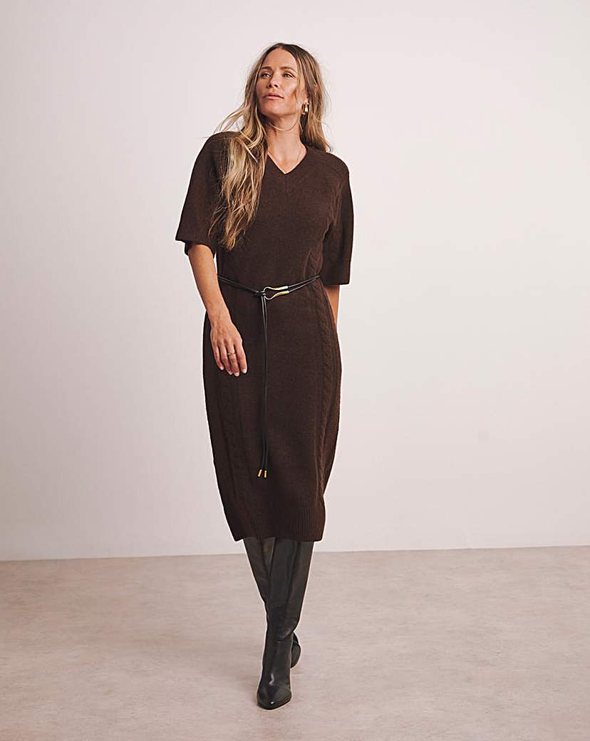 New In - ANTHOLOGY CABLE KNITTED DRESS