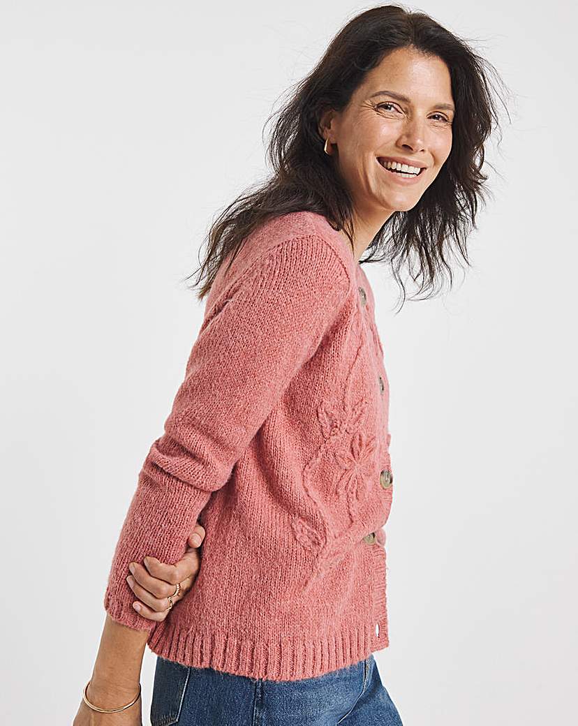 New In - 3D FLORAL CARDIGAN