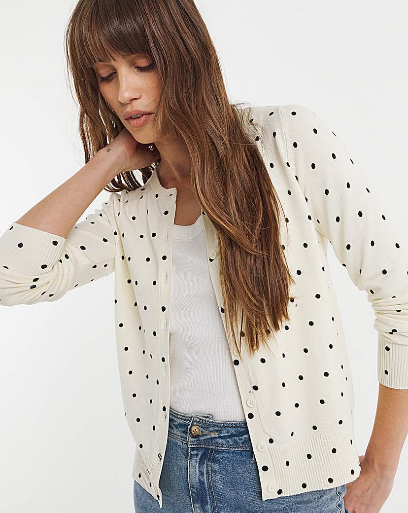CREW NECK CARDIGAN