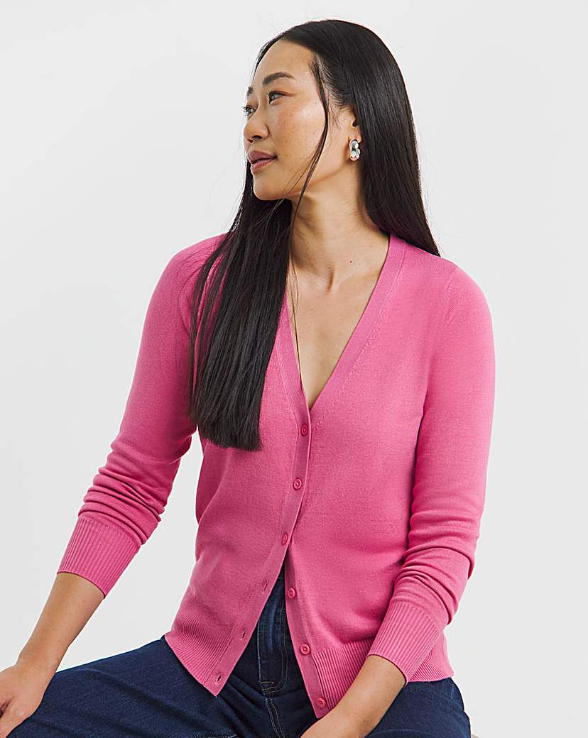CREW NECK CARDIGAN