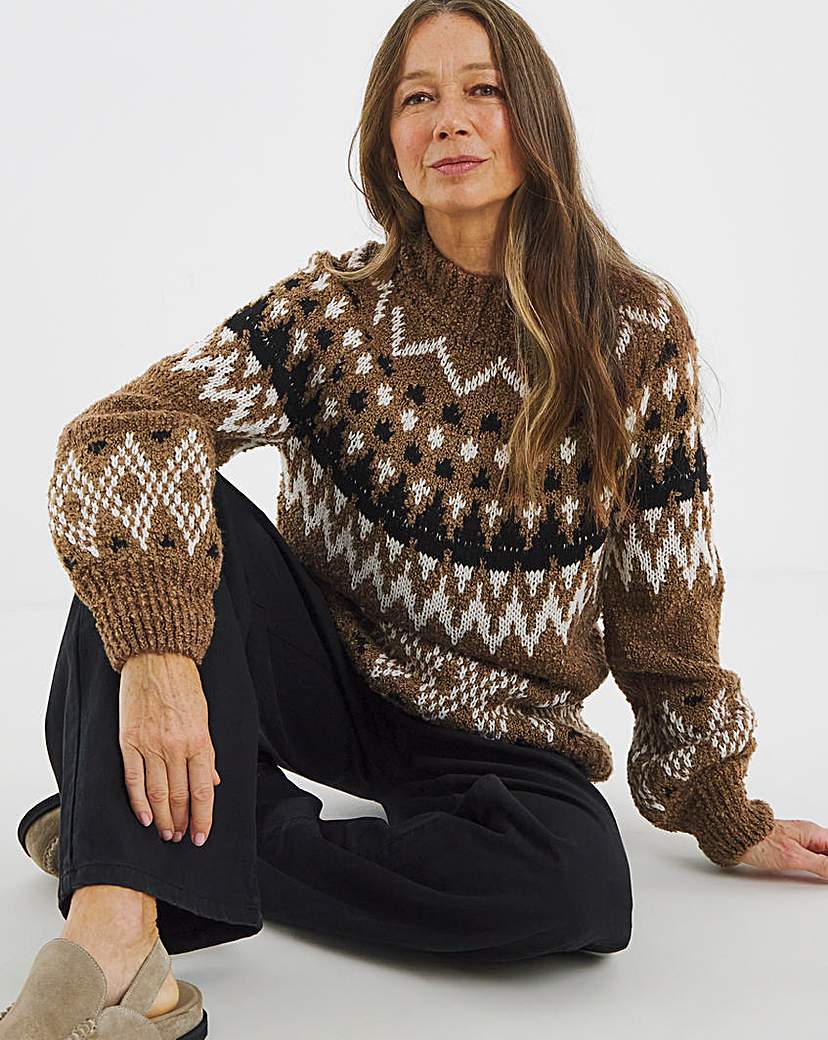 New In - ALL OVER FAIRISLE JUMPER