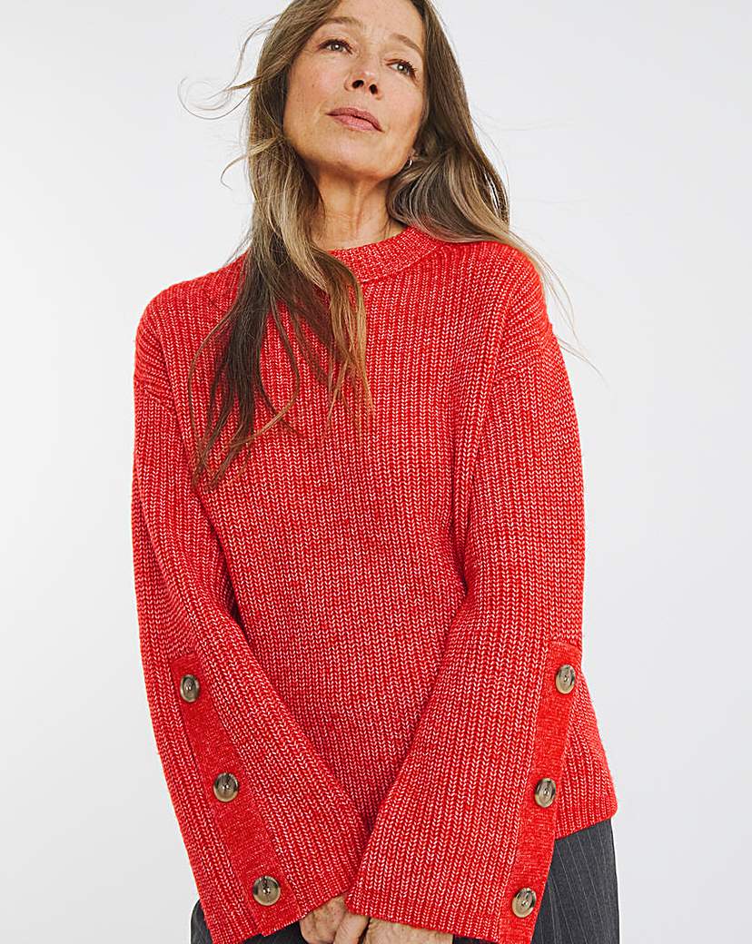 BUTTON SLEEVE JUMPER