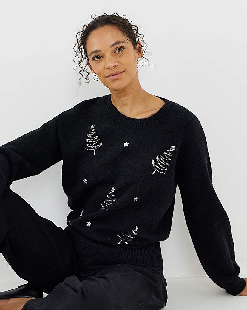 New In - Sequin Tree Jumper