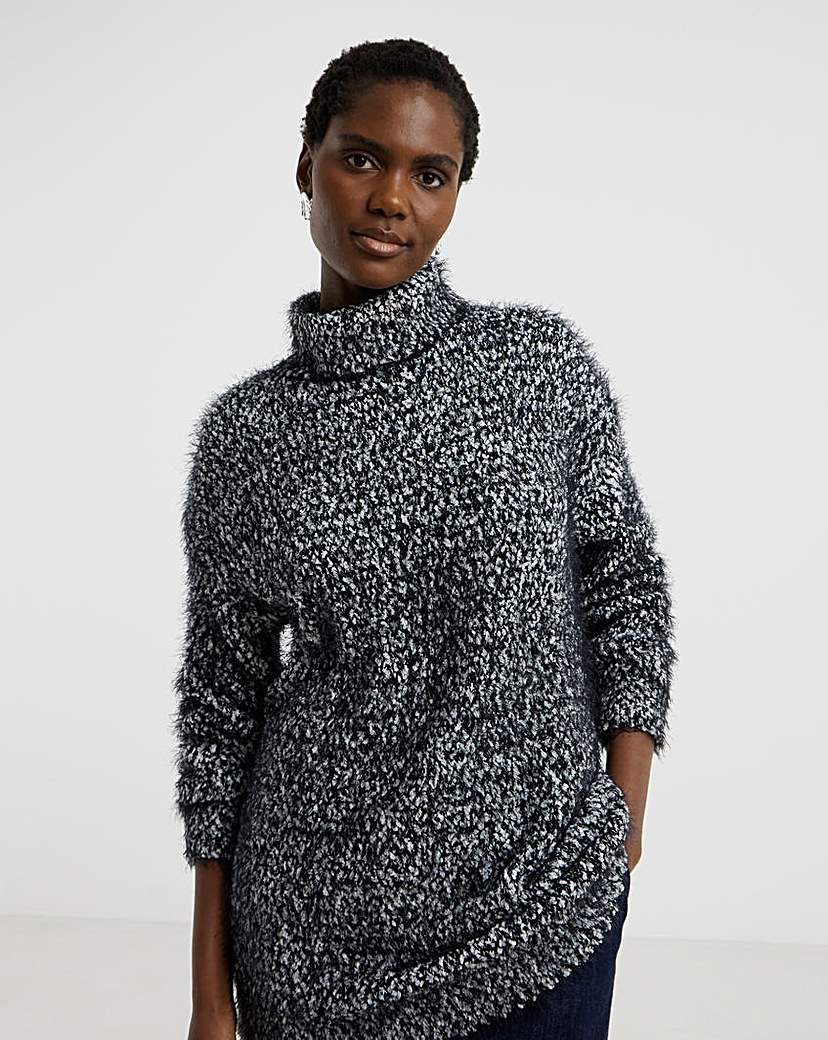 New In - Roll Neck Textured Tunic