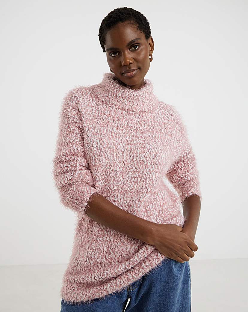New In - Roll Neck Textured Tunic