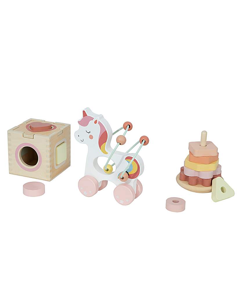 Wooden 3 in 1 Box Unicorn