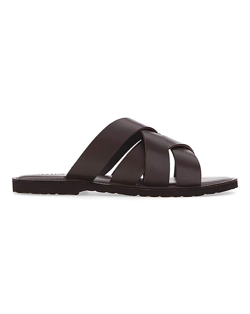 Lightweight Cross Strap Sandal Wide Fit