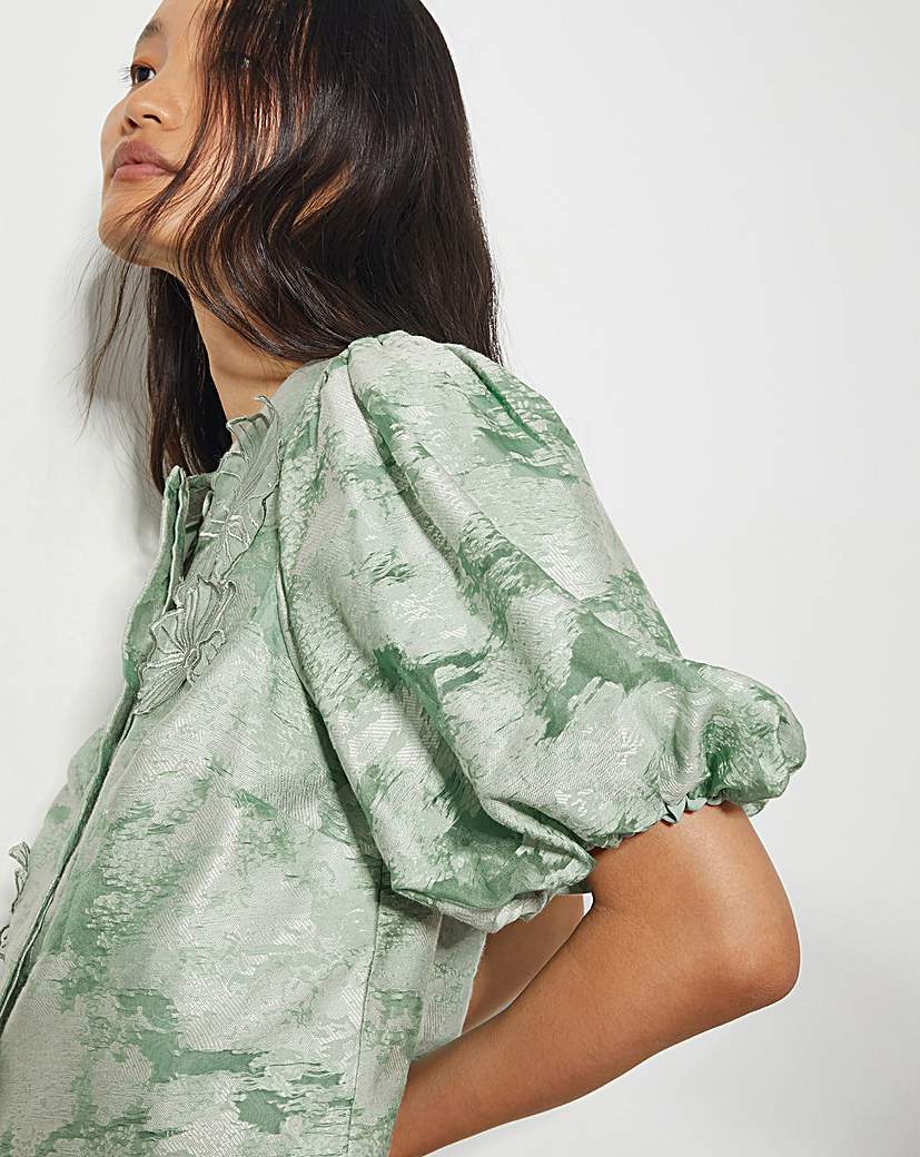 Monsoon Josie Floral Jacquard Top
