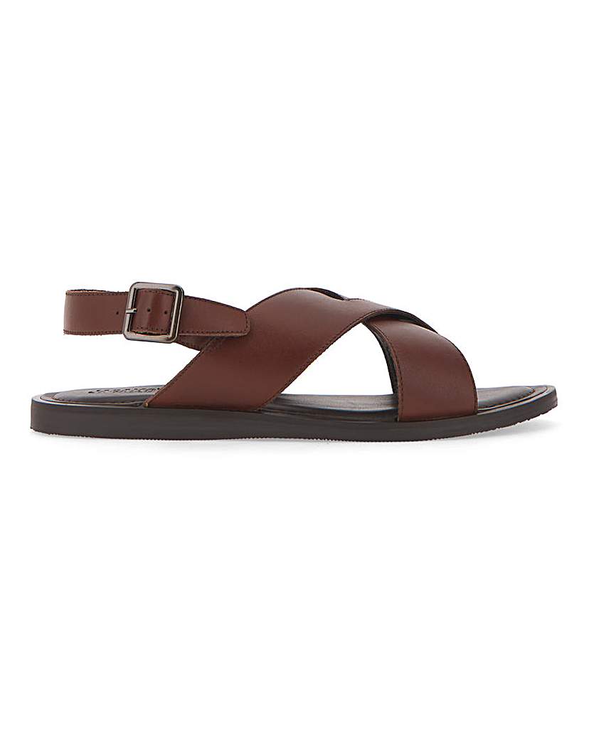 Leather Back Strap Sandal W Fit