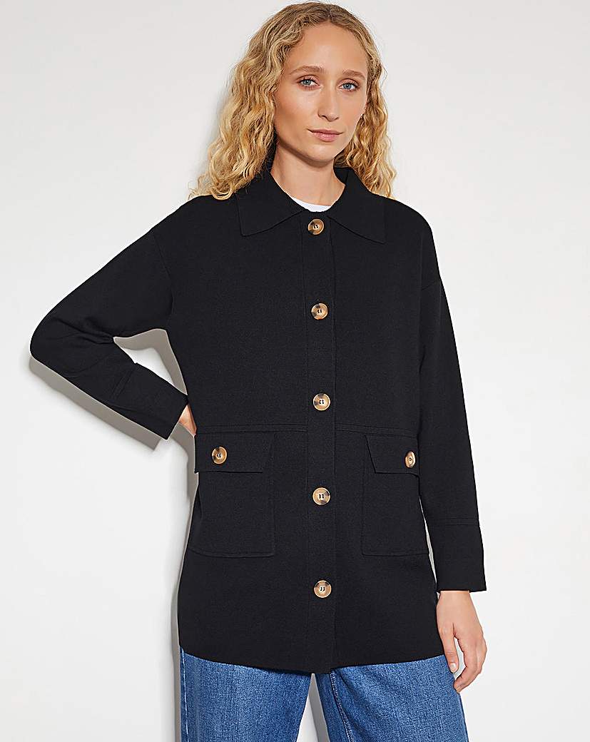 New In - Monsoon Nina Knit Utility Jacket