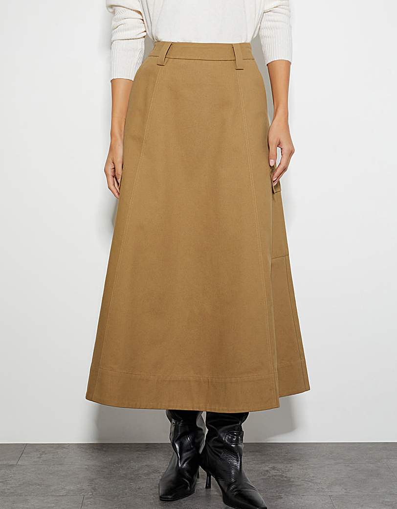 Monsoon Hanna Cargo Maxi Skirt