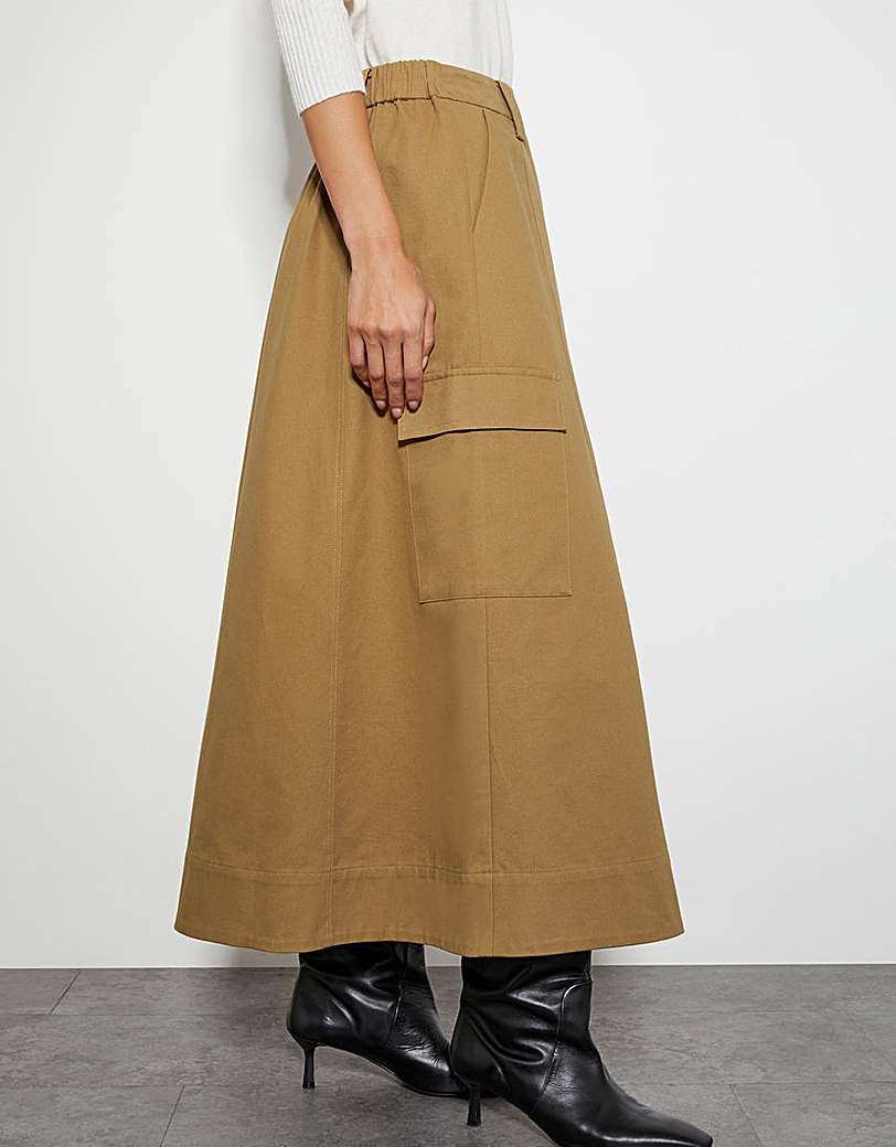 Monsoon Hanna Cargo Maxi Skirt