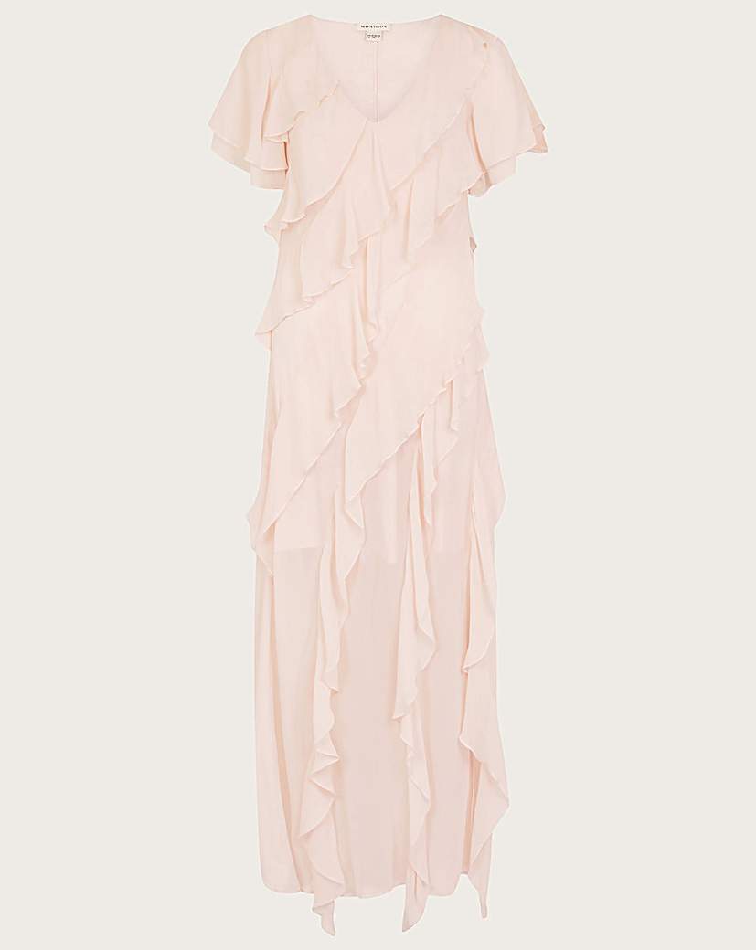 Monsoon Renata Ruffle Maxi Dress