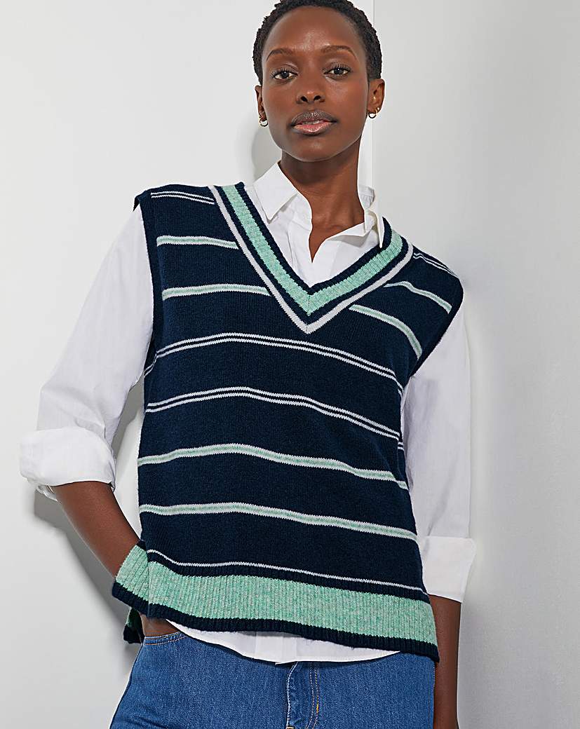 Monsoon Shauna Stripe Sweater Vest