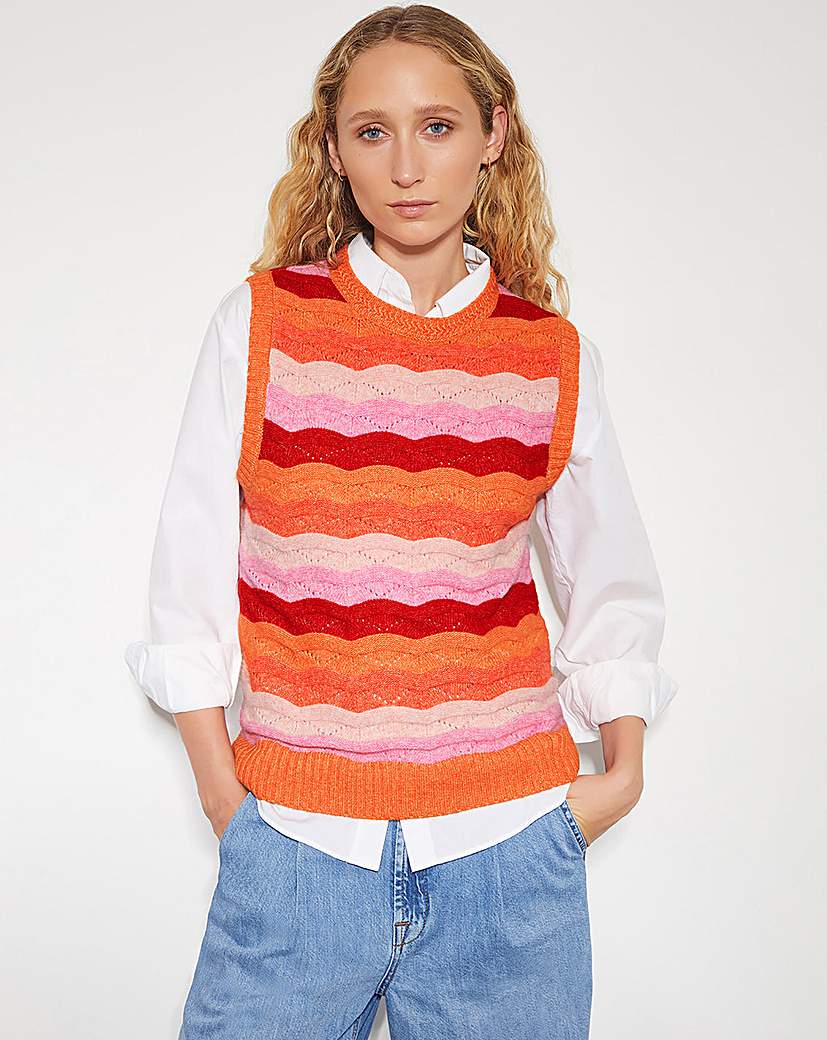 Monsoon Sasha Scallop Sweater Vest