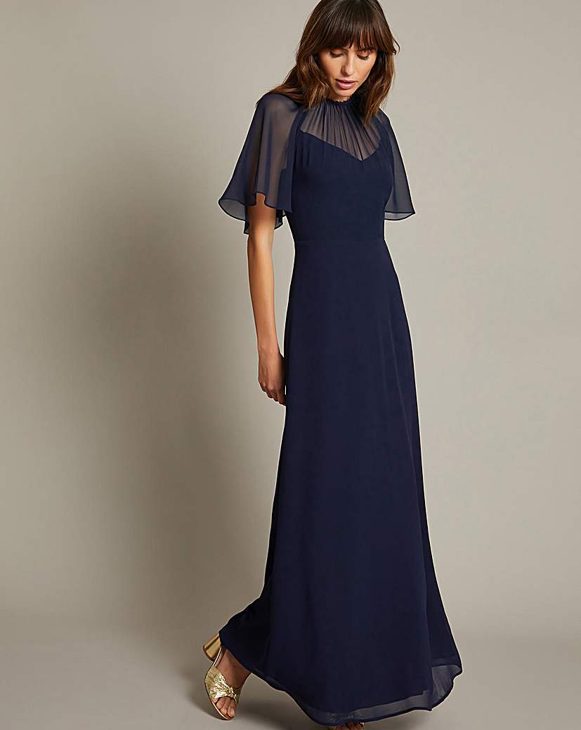 Monsoon Mona Angel Sleeve Maxi Dress