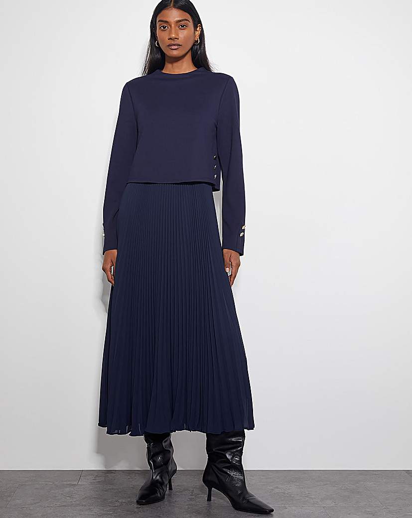 New In - Monsoon Penny Pleated Midi Dress