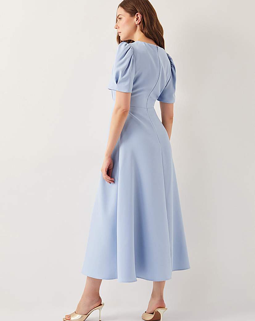 Monsoon Ruth Scallop Trim Midi Dress