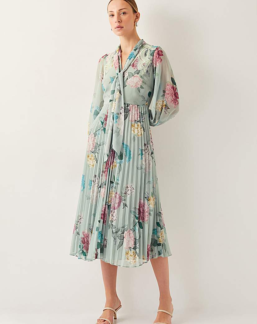 Monsoon Agnes Floral Midi Dress