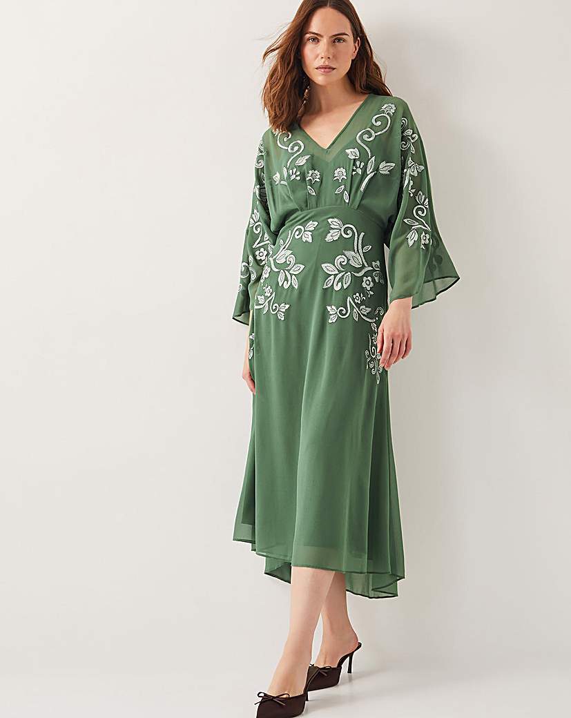 New In - Monsoon Hannah Embroidered Tea Dress