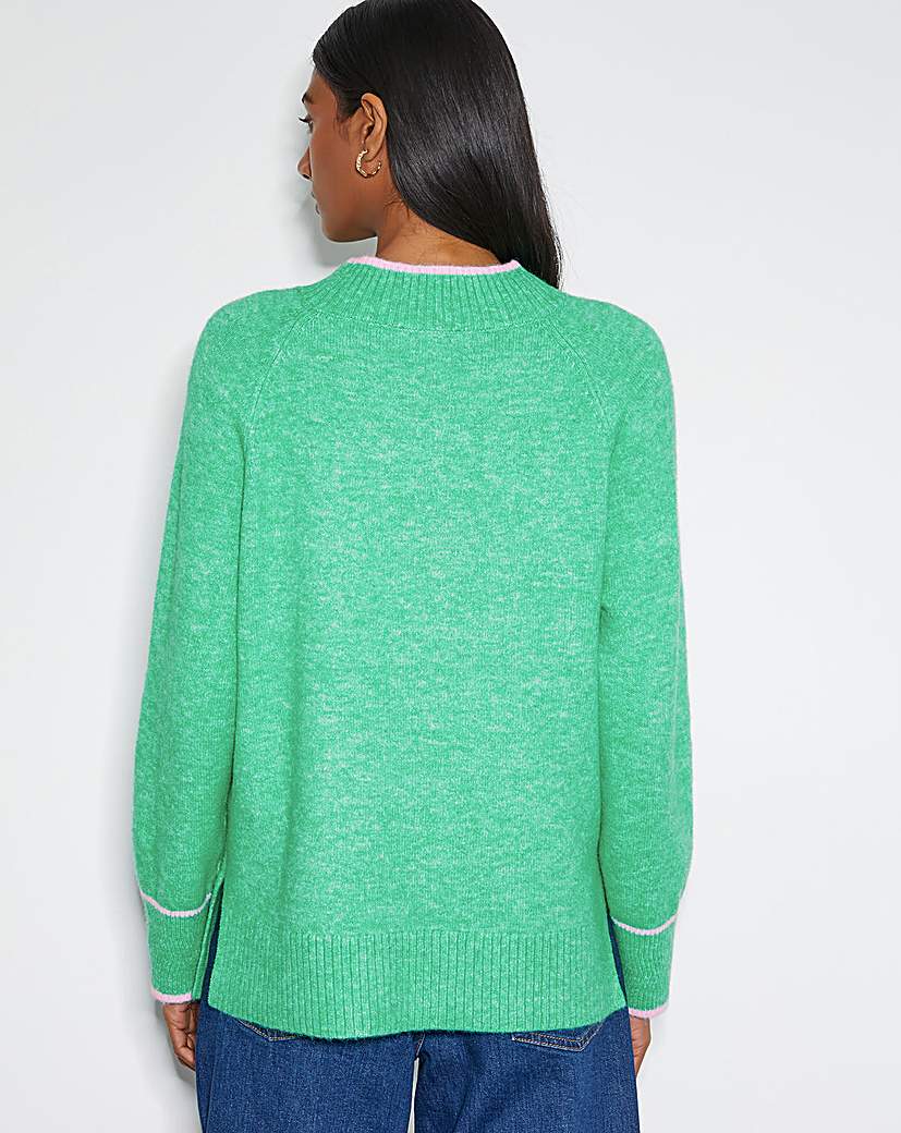 Monsoon Oti Oversized Mock Neck Jumper
