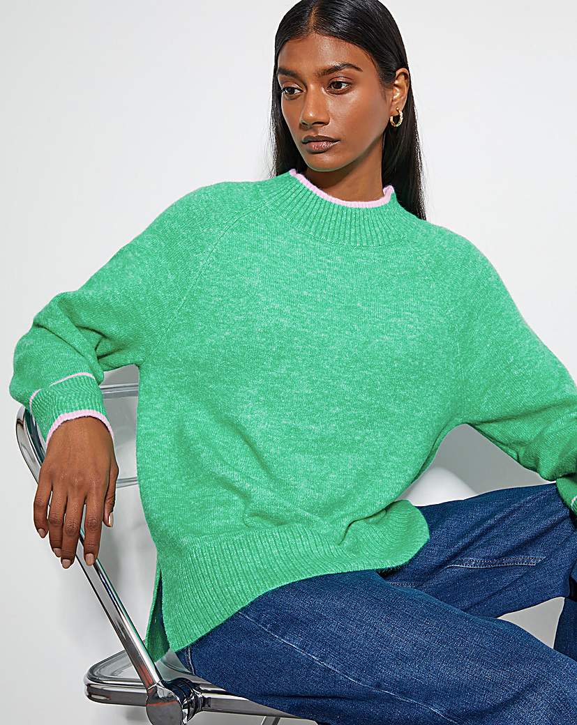 Monsoon Oti Oversized Mock Neck Jumper