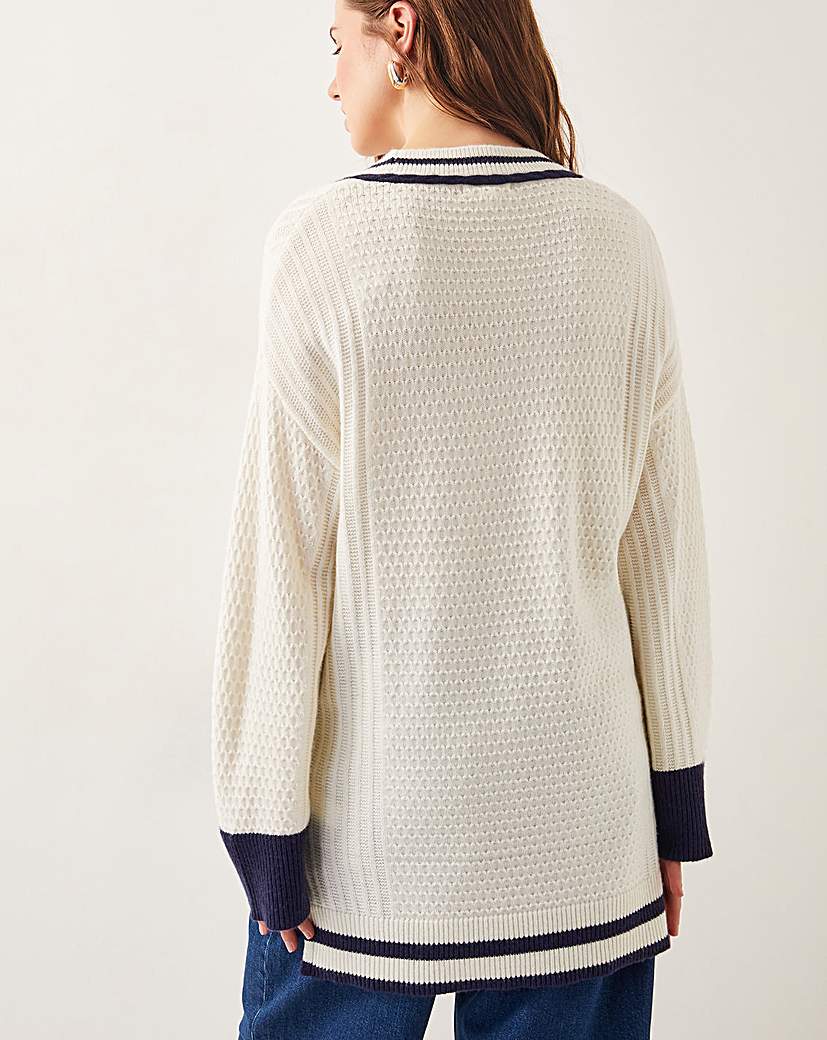 Monsoon Ola Oversized V-Neck Jumper