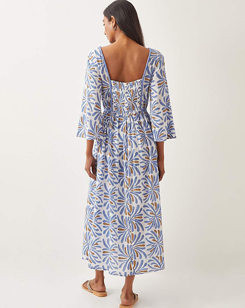 Monsoon Cece V-Neck Midi Dress