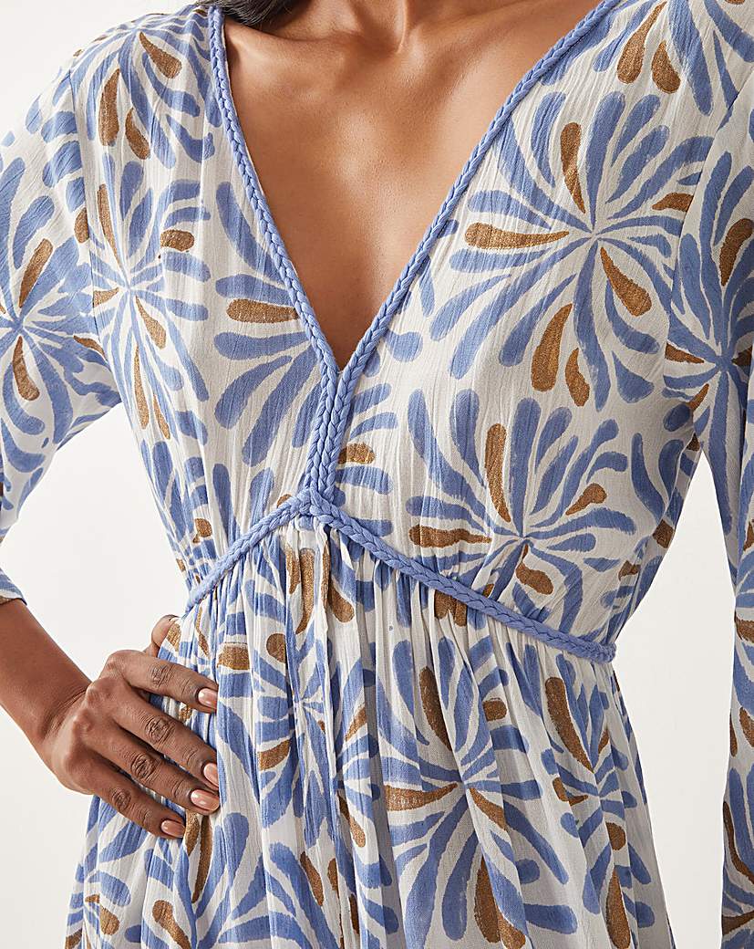 Monsoon Cece V-Neck Midi Dress