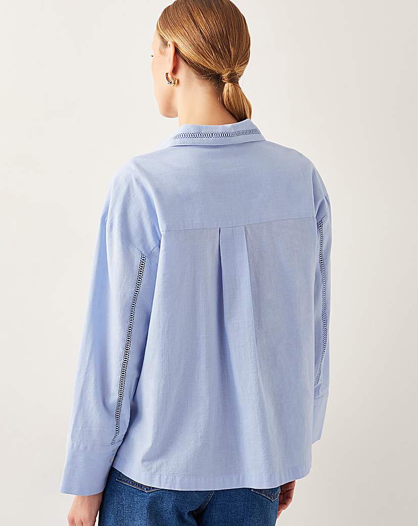 Monsoon Lilah Cropped Utility Shirt
