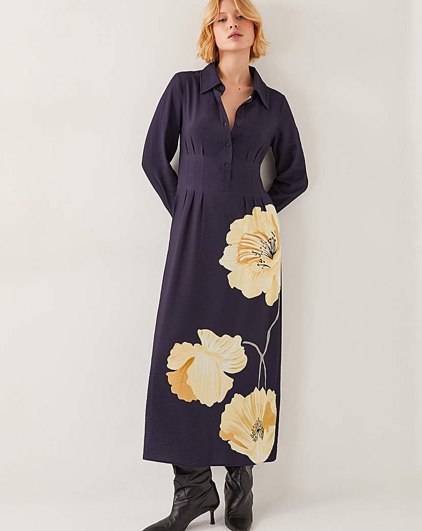 New In - Monsoon Fearne Floral Midi Shirt Dress