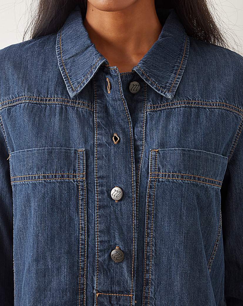 New In - Monsoon Nara Denim Tunic Shirt Dress