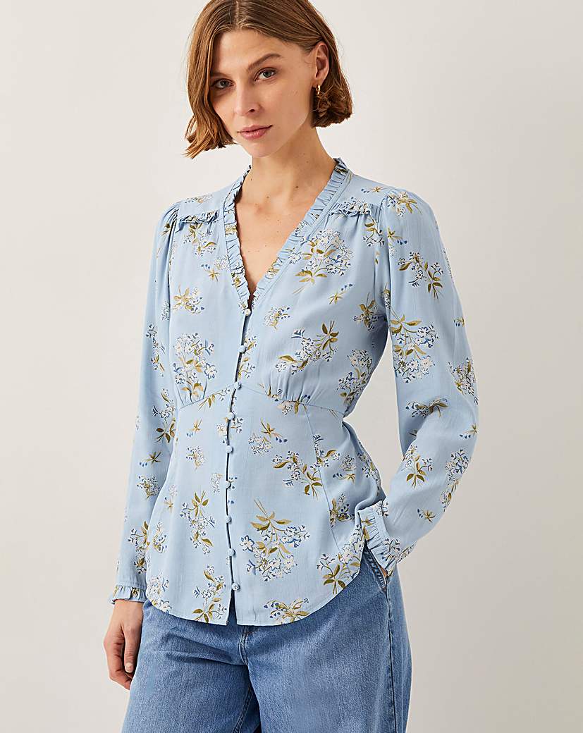 New In - Monsoon Sarah Floral Button Blouse