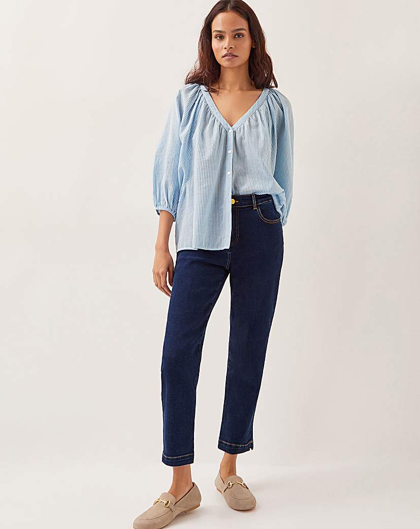 Monsoon Safaia 7/8 Denim Jeans - Indigo