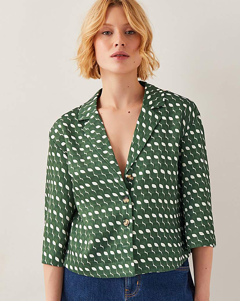 New In - Monsoon Maren Geometric Print Shirt