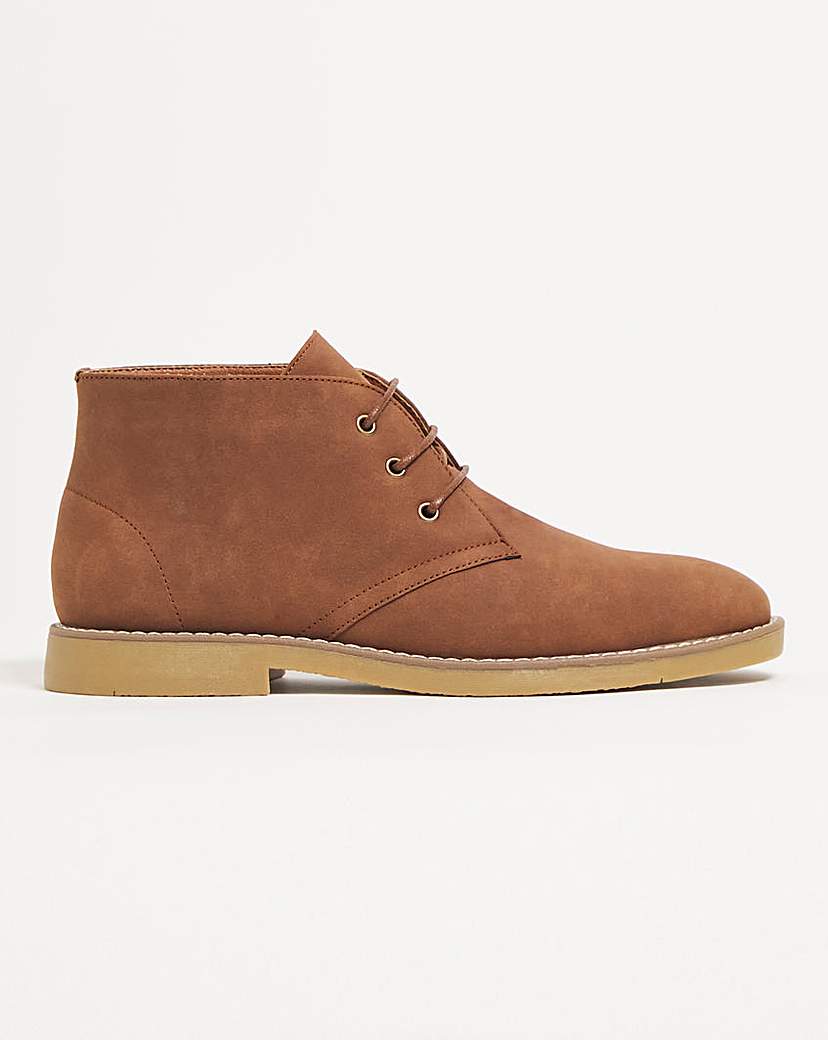 Jacamo Casual Flex Chukka Boot Wide Fit