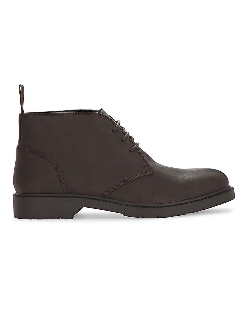 Brown Chunky Chukka Boot Wide Fit