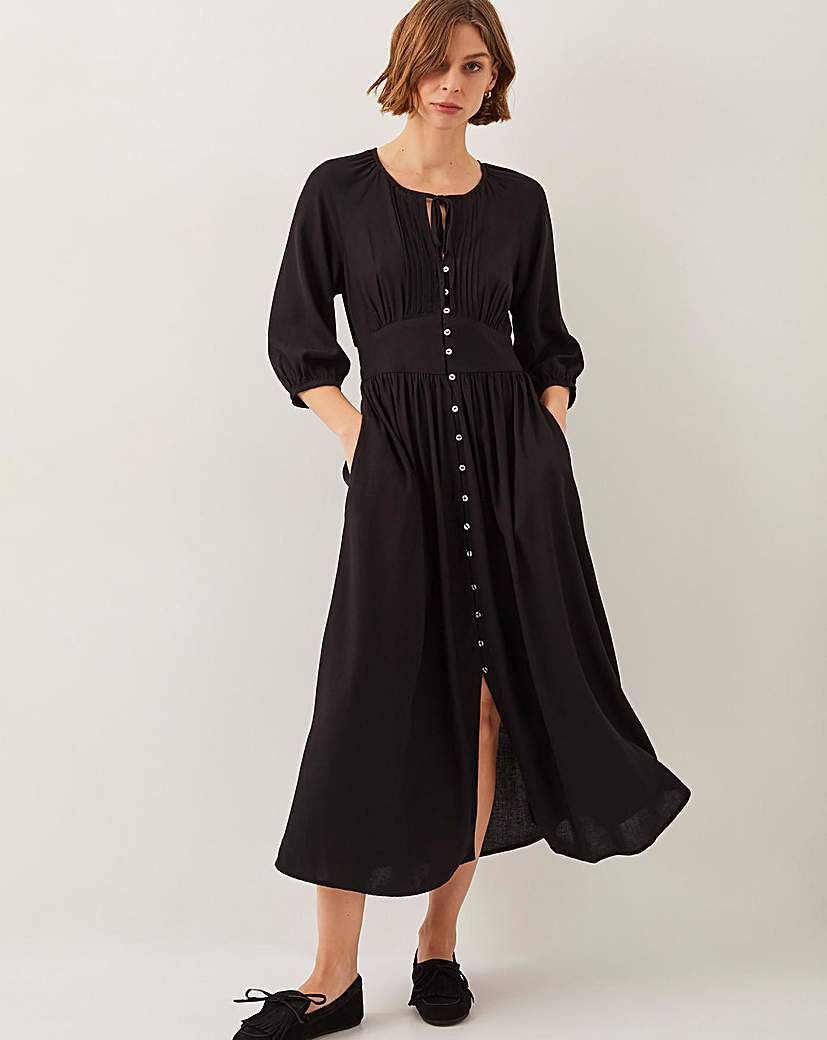 New In - Monsoon Polly Pintuck Pleat Midi Dress