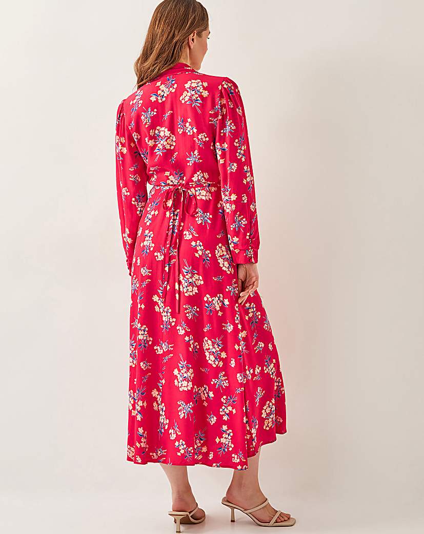 Monsoon Sarah Floral Print Midi Dress