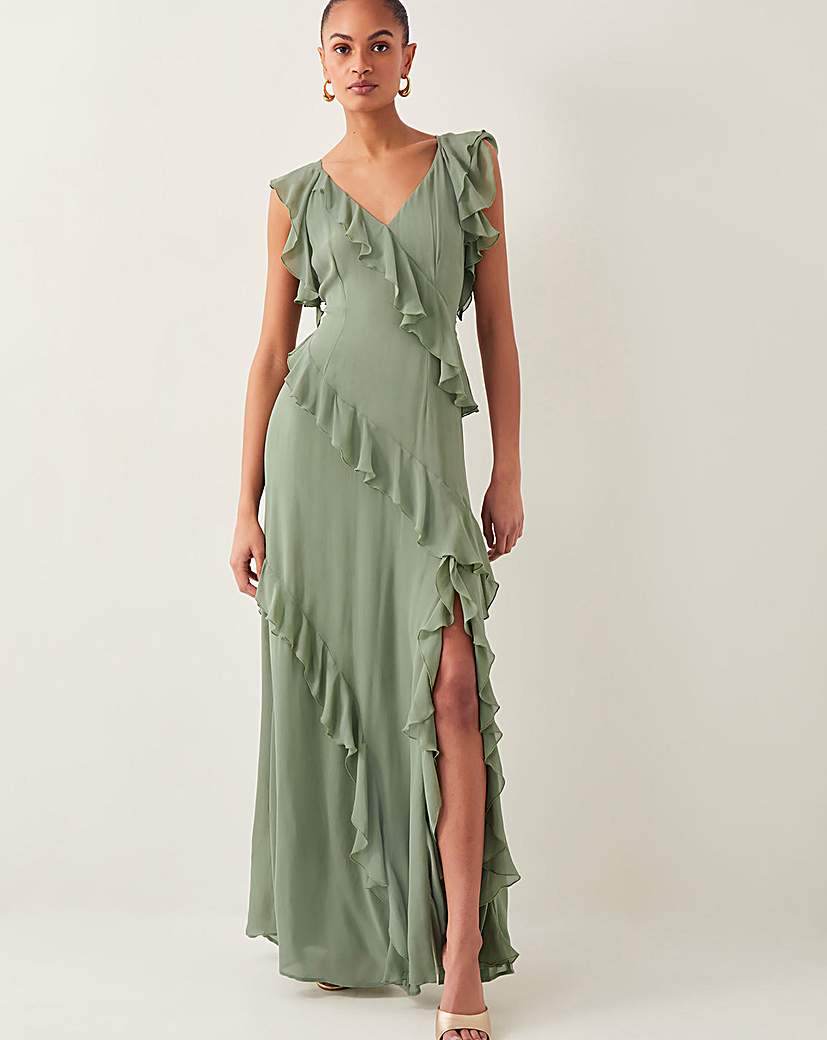 New In - Monsoon Romy Ruffle Maxi Dress