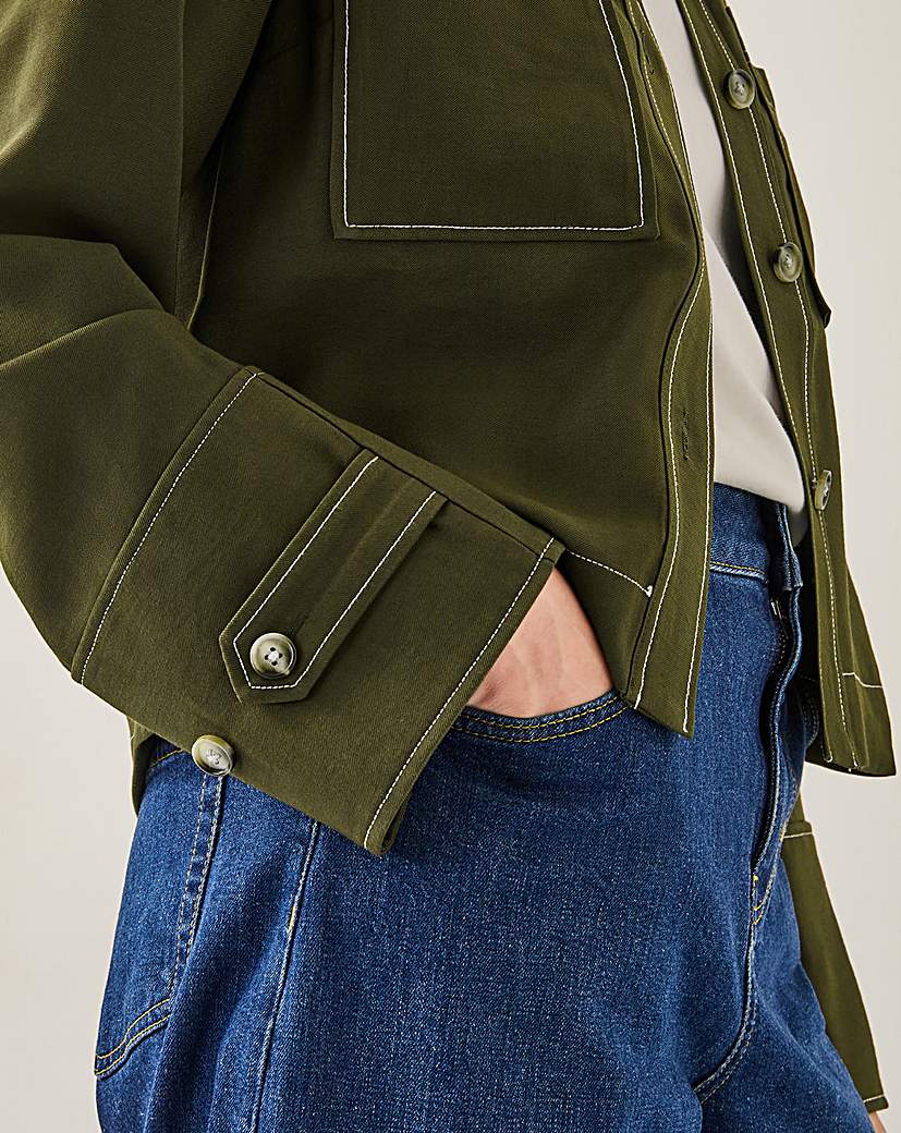 Monsoon Katya Contrast Cargo Shirt
