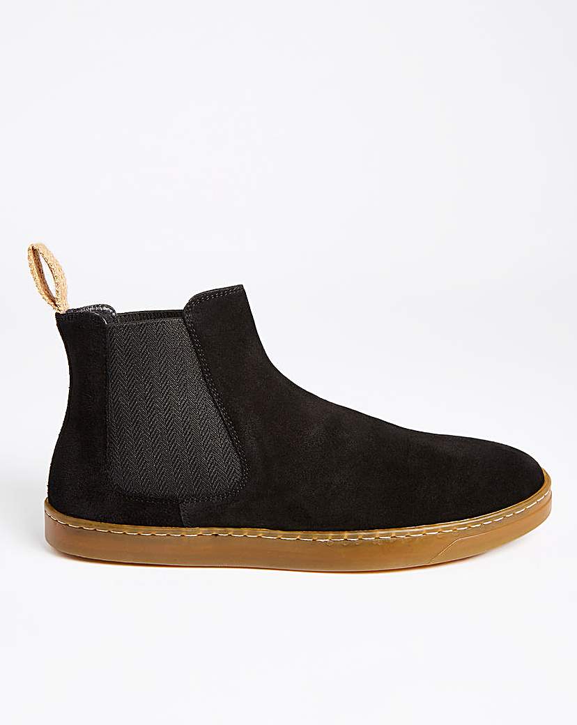 Black Premium Suede Chelsea Boot