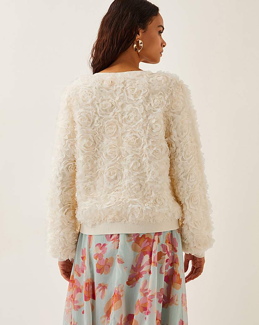Monsoon Fi Floral Knit Cardigan