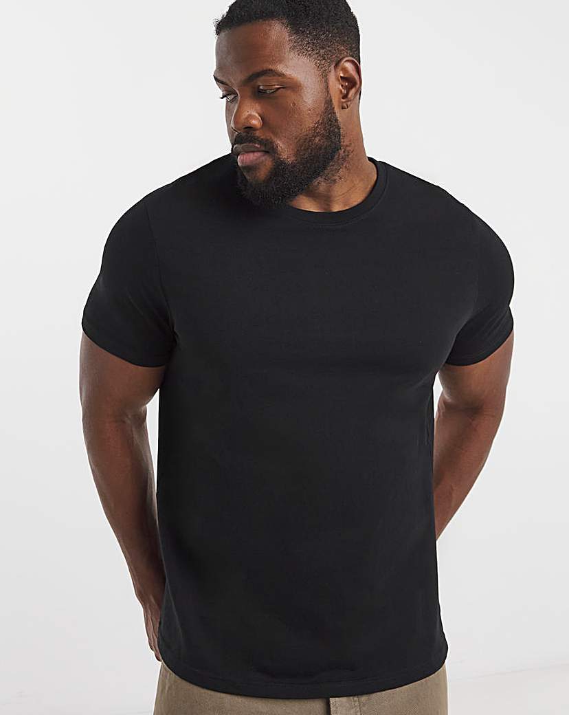 Pure Cotton Crew Neck T-Shirt
